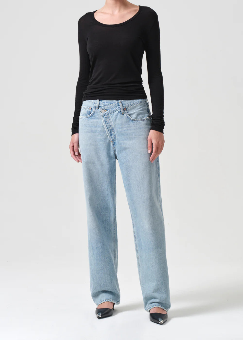 Agolde fashion jeans criss cross