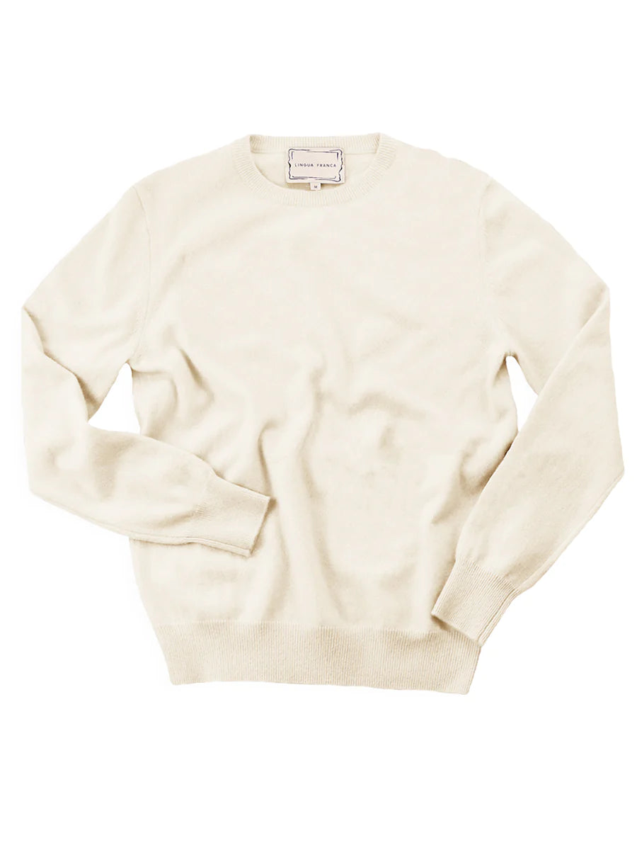 Lingua Franca Cashmere Crewneck