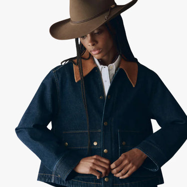 The GREAT The Denim Swingy Jacket