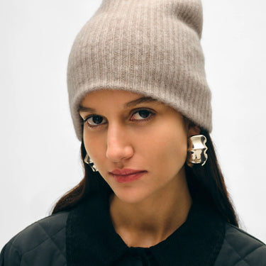 White + Warren Cashmere Plush Rib Beanie