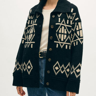 White + Warren Merino Fair Isle Jacket