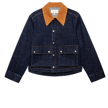 The GREAT The Denim Swingy Jacket