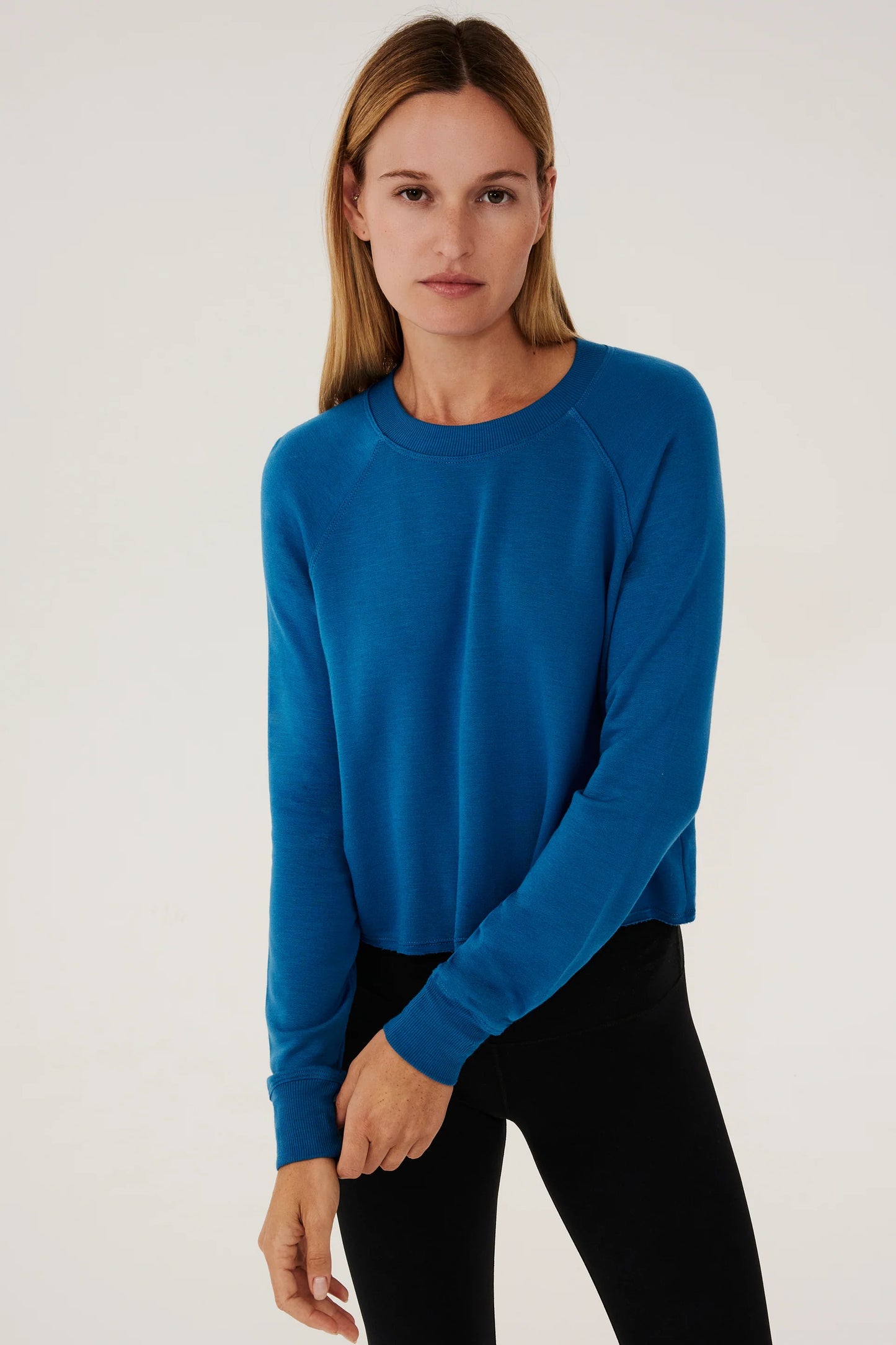 Splits59 Warm Up Crop Fleece Sweatshirt