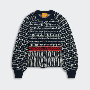 Guest in Residence Fairisle Sculpted Cardigan