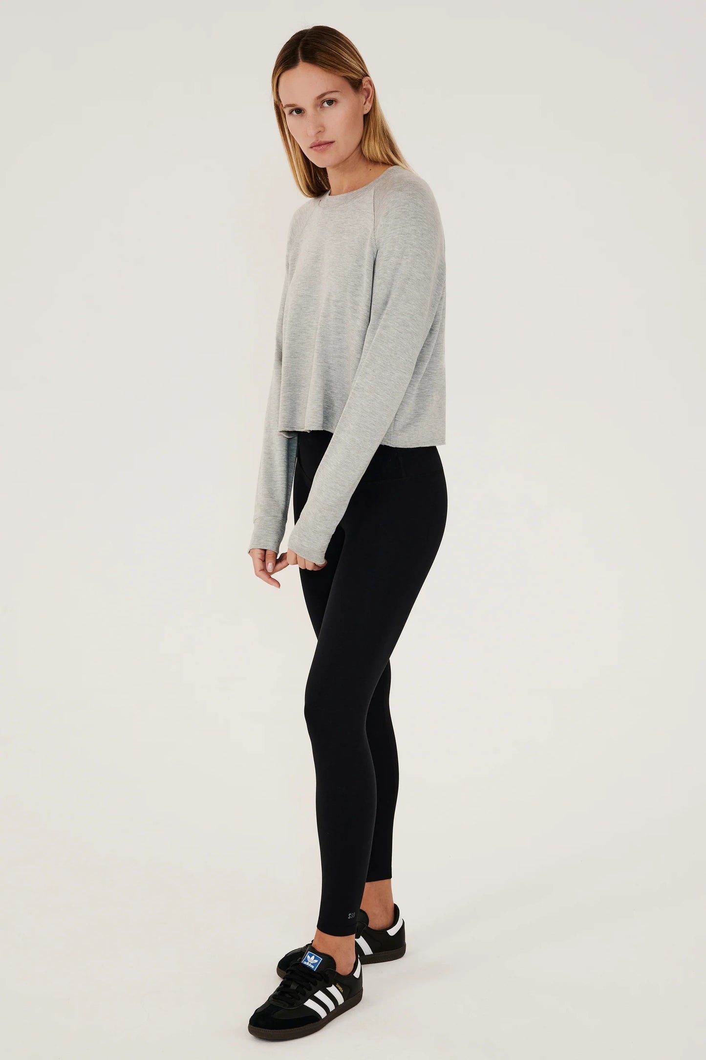 Splits59 Warm Up Crop Fleece Sweatshirt