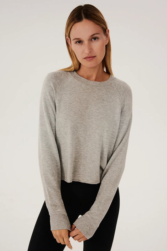 Splits59 Warm Up Crop Fleece Sweatshirt