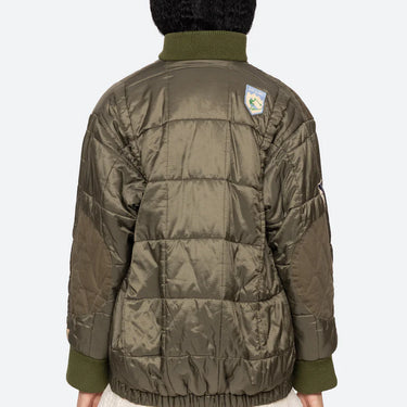 Sea Eira Quilted Patched Puffer Jacket