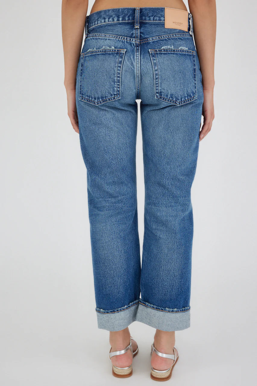 Moussy Vintage Foxwood Straight – Bluebird