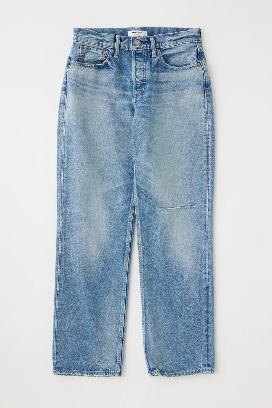 Moussy Vintage Ballard Wide Straight Mid Rise Jean