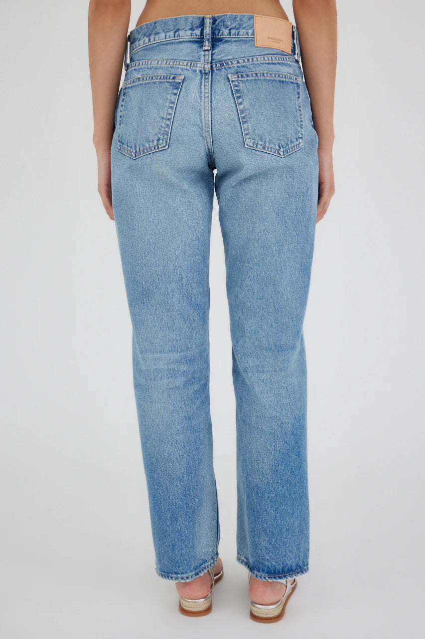 Moussy Vintage Ballard Wide Straight Mid Rise Jean