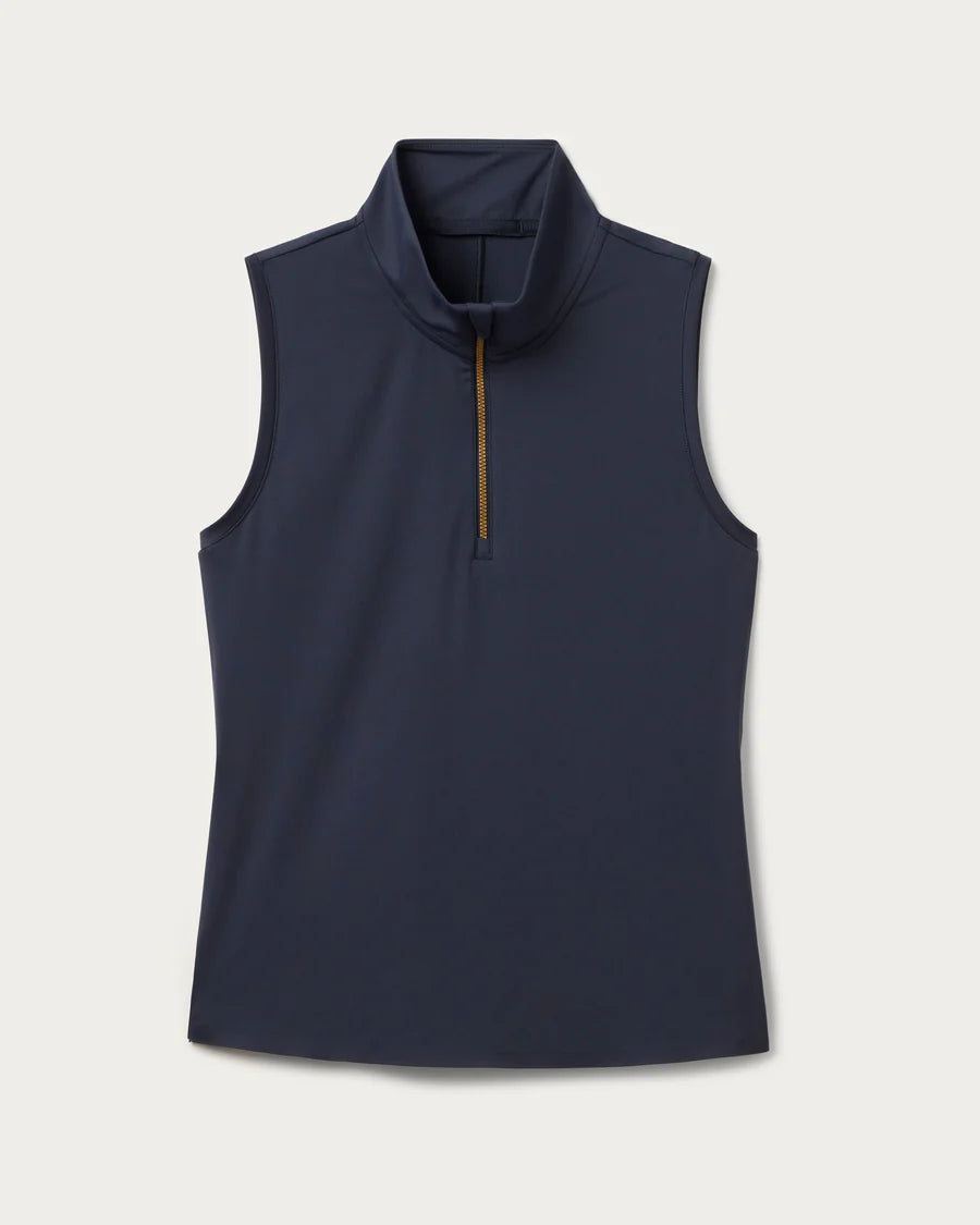 Rhone Course to Court Sleeveless Zip Mock