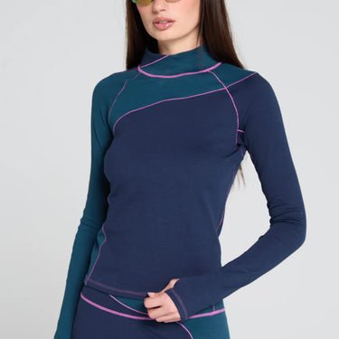 Seniq Wool Sculpt Merino Baselayer Mock Neck