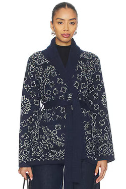 The GREAT The Bandana Riding Cardigan