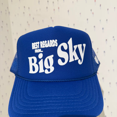 Best Regards Big Sky Postcard Hat