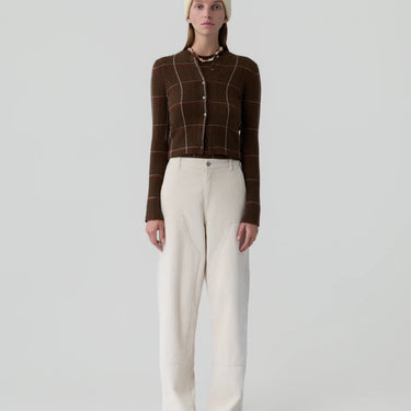 Guest in Residence Jane Check Cardigan