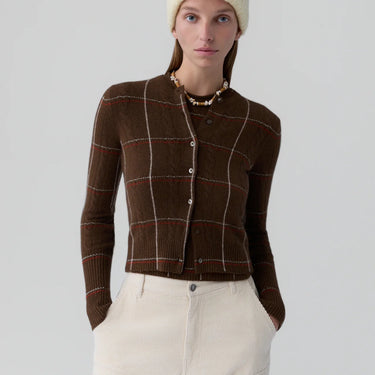 Guest in Residence Jane Check Cardigan
