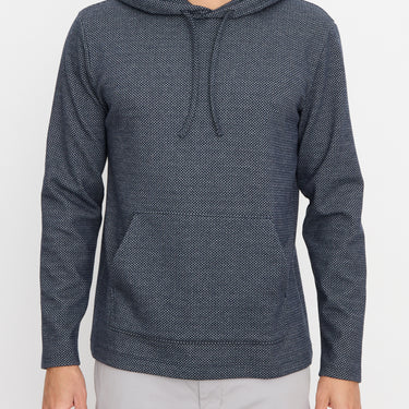 Vince Cross Hatch Birdseye Pullover Hoodie