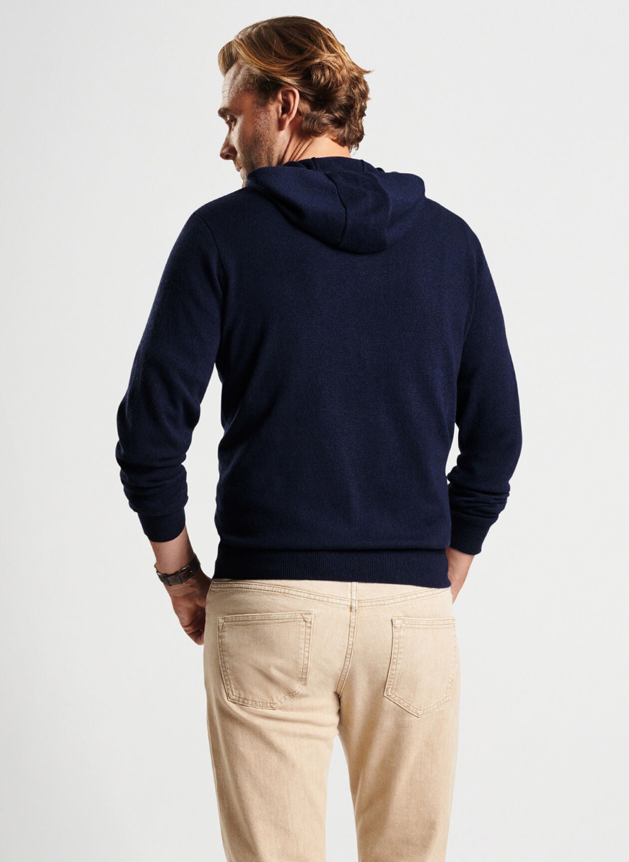 Peter Millar Conway Wool Cashmere Popover Hoodie