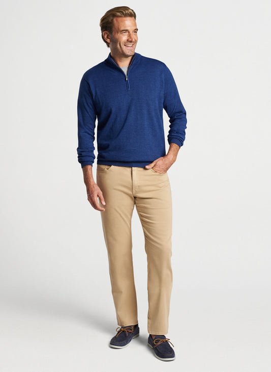 Peter Millar Canton Strip Quarter-Zip Sweater