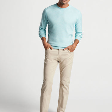 Peter Millar Voyager Cashmere-Silk Saddle Shoulder Crew