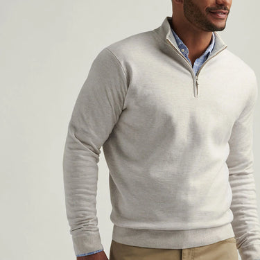 Peter Millar Coolspun Cotton Quarter-Zip Sweater