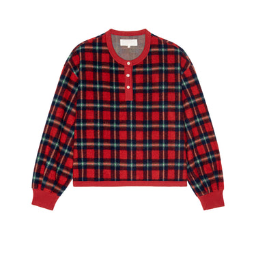 The GREAT Plush Fleece Henley Sleep Sweatshirt