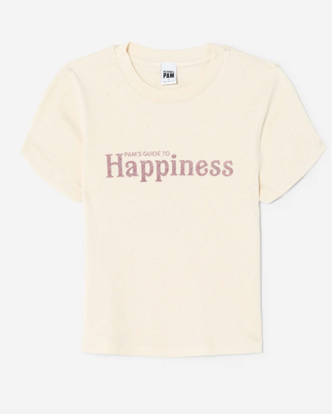 RE/DONE 90's Baby Tee Pams Guide To Happiness