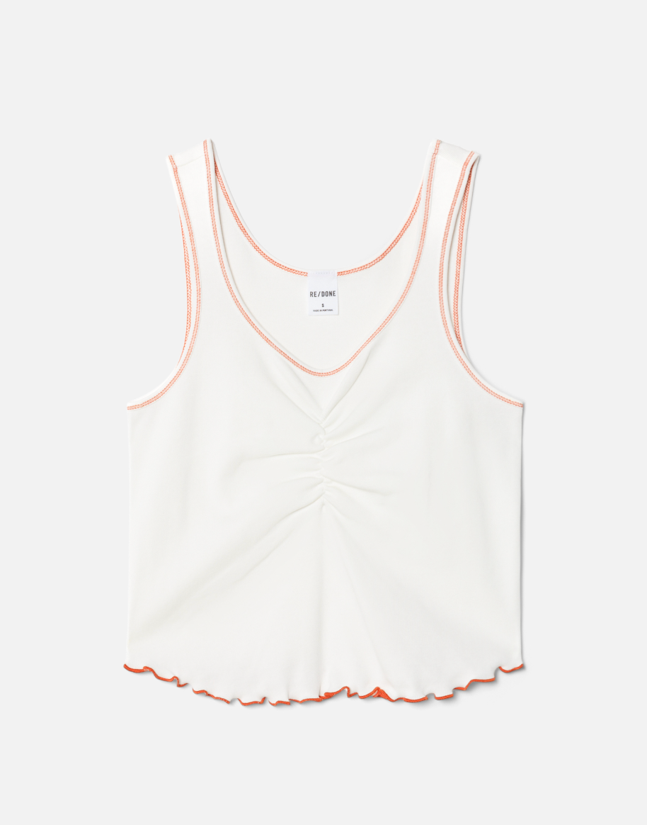 RE/DONE Sporty Contrast Tank