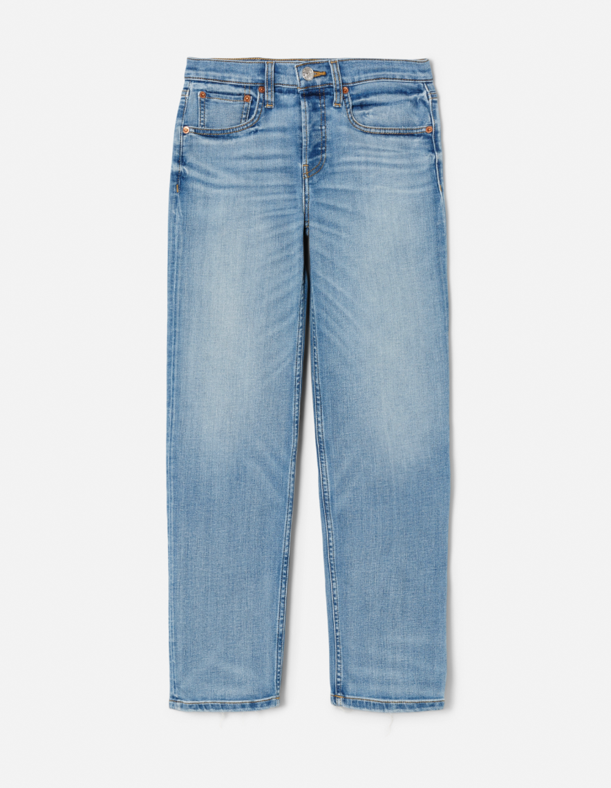 RE/DONE Mid Rise Stove Pipe Denim Jeans