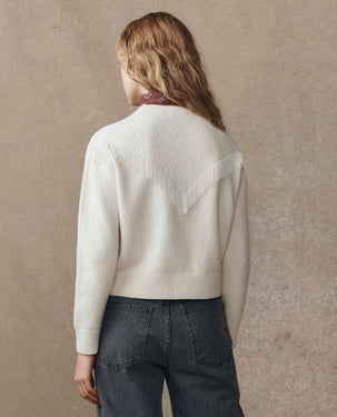 The GREAT The Beaded Fringe Cardigan