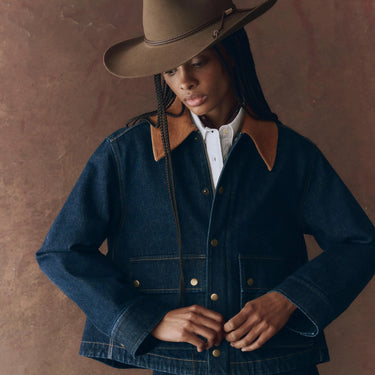 The GREAT The Denim Swingy Jacket