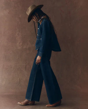 The GREAT The Denim Swingy Jacket