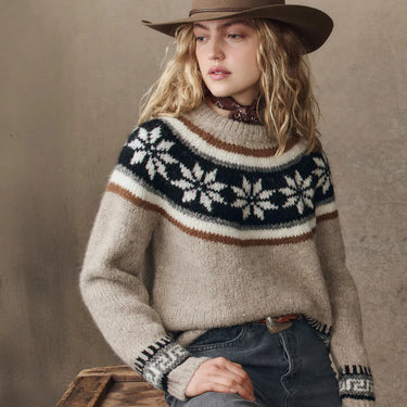 The GREAT The Snowflake Fairisle Pullover