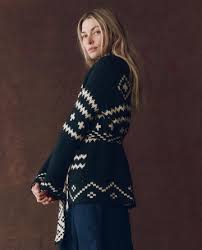 The GREAT The Reversible Shepard Cardigan