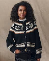 The GREAT The Snowflake Ice Rink Cardigan