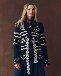 The GREAT The Reversible Shepard Cardigan