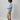 ATM Multicolor Heather Merino Blend Crew Neck Sweater - Heather Denim Blue
