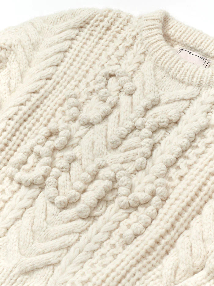 Lingua Franca Ski Bum Cable Knit Sweater