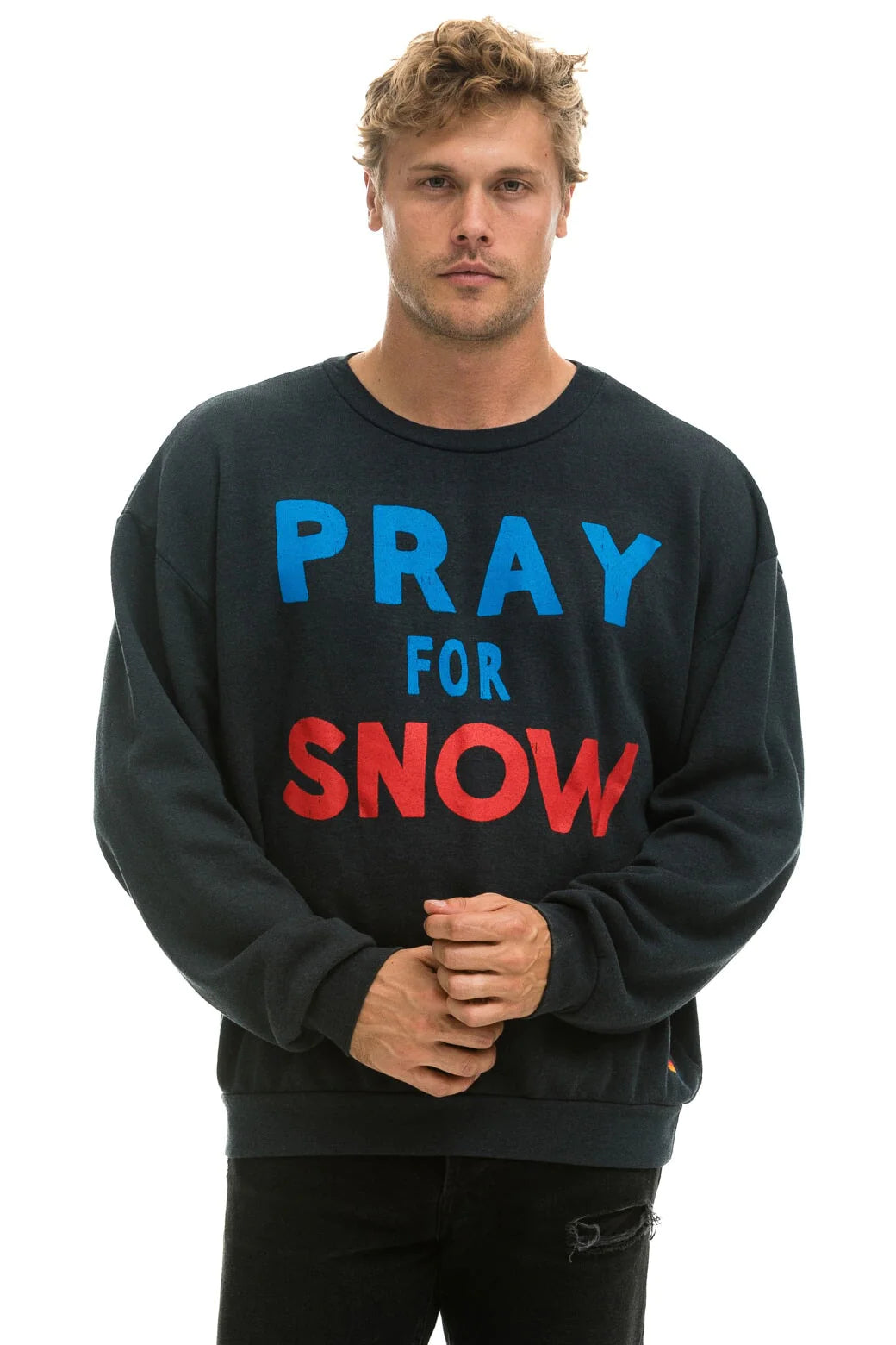 Aviator Nation Pray for Snow Crewneck