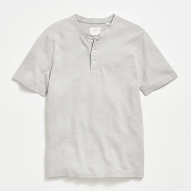 Billy Reid Short Sleeve Hemp Cotton Henley