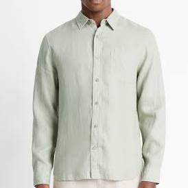 Vince Linen Long Sleeve Shirt