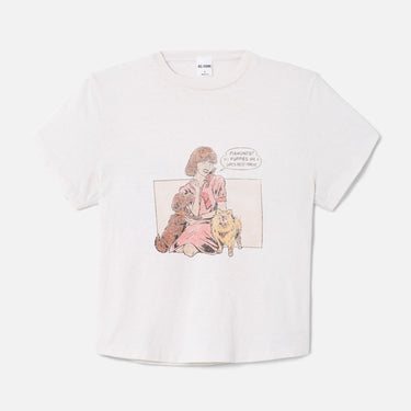 RE/DONE 50s Boxy Tee - Puppies