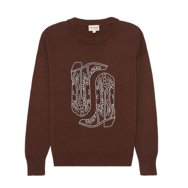 Ellsworth + Ivey Riley Crewneck Sweater - Cowgirl Boots