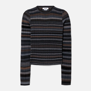 RE/DONE Long Sleeve Rib Cardigan