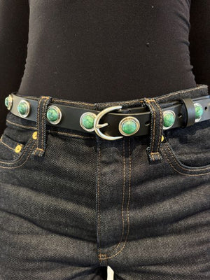 Rag & Bone Celia Stud Belt – Bluebird display picture 1