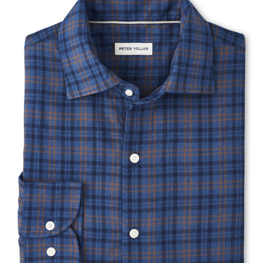 Peter Millar Bar Harbor Performance Flannel Sport Shirt